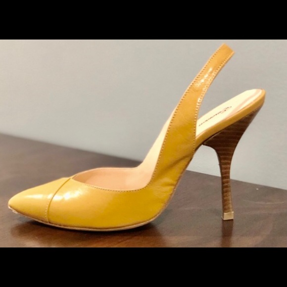 Emerson Fry | Mustard Slingback Pumps Heels 38 - Picture 7 of 8